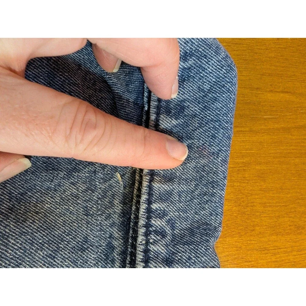 True Religion Denim Jacket XL Blue Logo Tape Sleeves NWOT Minor Flaw Y2K...